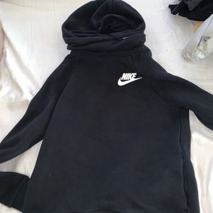 repost, nike cowl neck hoodie